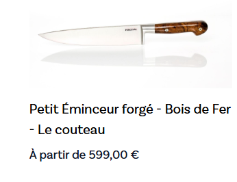 Pack Prestige Cuisine 6 Pièces – Gamme Forgée Pleine Soie en Bois de Fer d'Arizona – Atelier Perceval