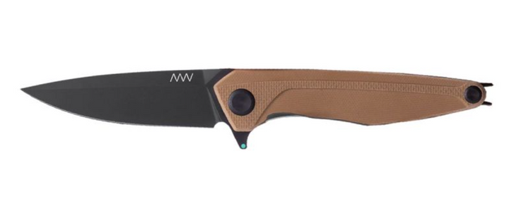 ANV Knives Acta Non Verba Z300 DLC Black G10 Coyote Couteau pliant de poche