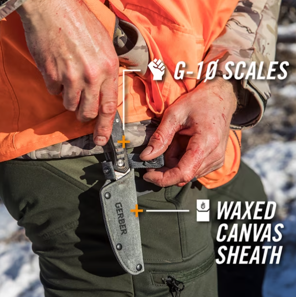 Gerber Downwing Caper Olive - Coutellerie Marcin