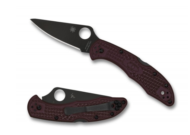 Spyderco C11BGBKP Delica 4 Burgundy, Sprint 24