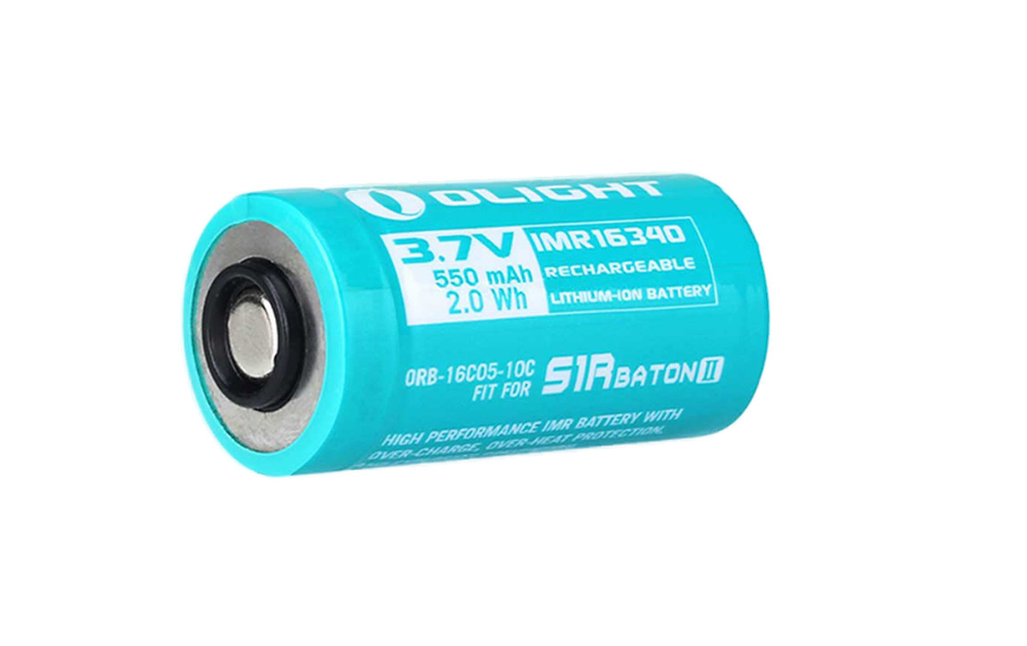 Olight RCR123A battery 3.7V 550mAh Rechargeable - Coutellerie Marcin