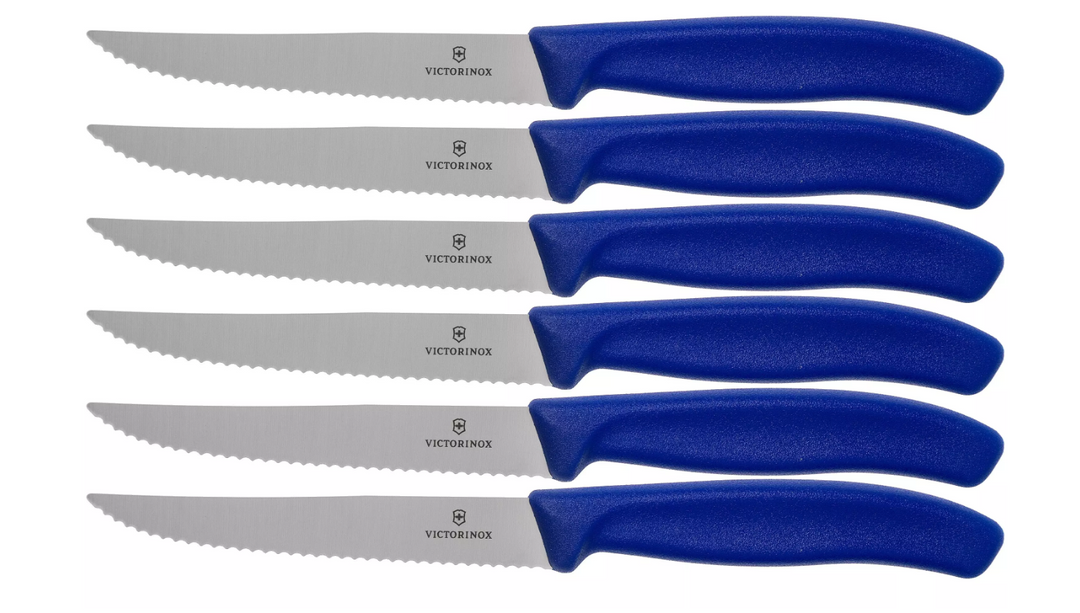 Victorinox Swiss Classic 6.7232.6 Set de 6 couteaux à steak bleu