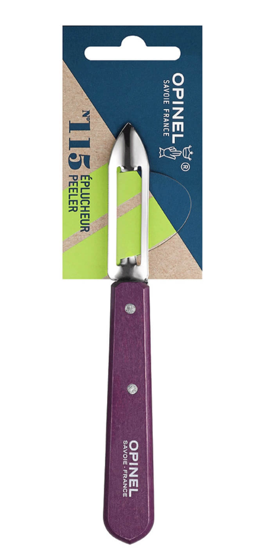 Opinel N°115 Aubergine – éplucheur 6 cm