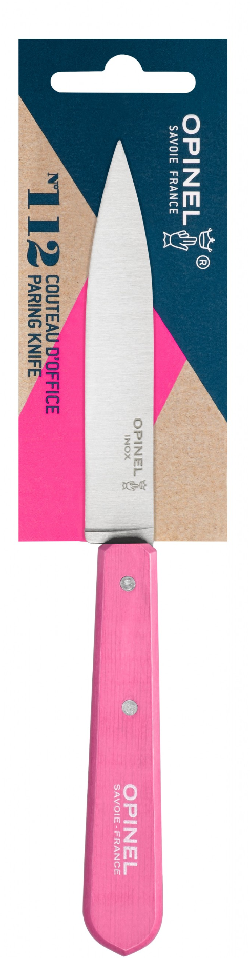 Opinel Couteau d'office N°112 fuchsia - Coutellerie Marcin