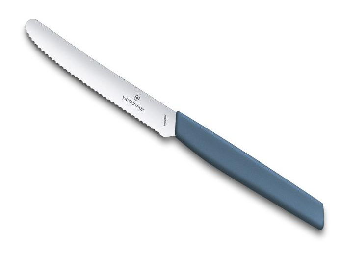 Victorinox 6.9006.11W2 Couteau à tomates et de table Swiss Modern bleu 1 pièce - Coutellerie Marcin
