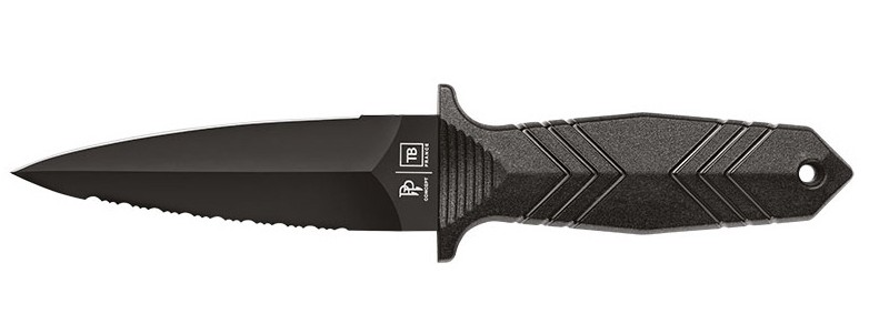 TB OUTDOOR TB0002 - Dague Protecteur Double Tranchant - Noir