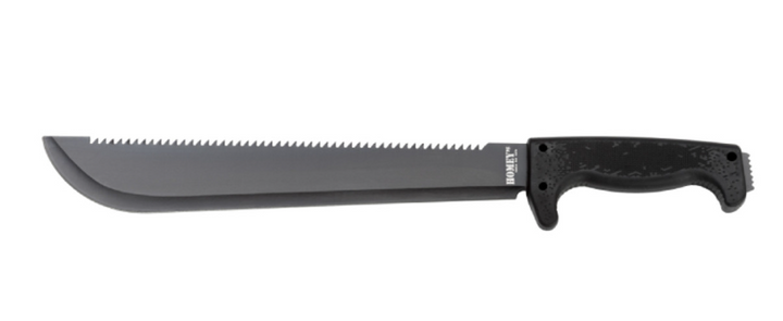 Homey's Machette dentelée en caoutchouc noir 62H31K-46cm