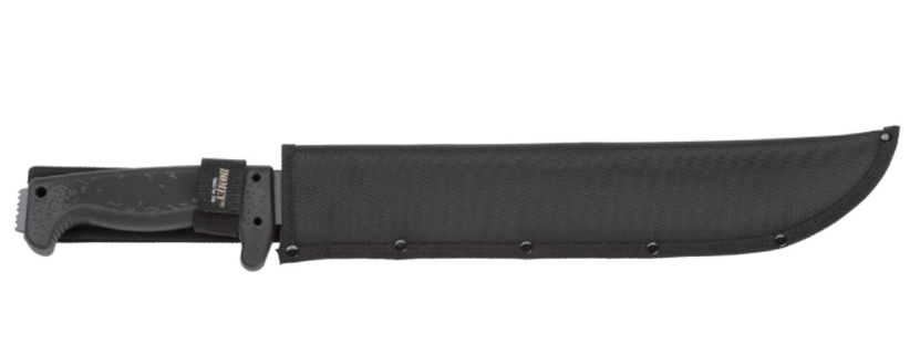 Homey's Machette dentelée en caoutchouc noir 62H31K-46cm