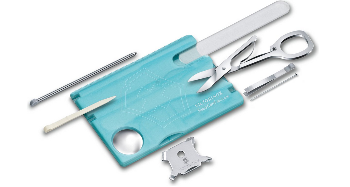 Victorinox Swiss Card Nailcare 0.7240.T21 – bleu glacier translucide