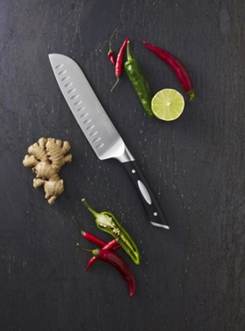 Scanpan 92551800 Couteau Santoku alvéolé - Classic - 18cm