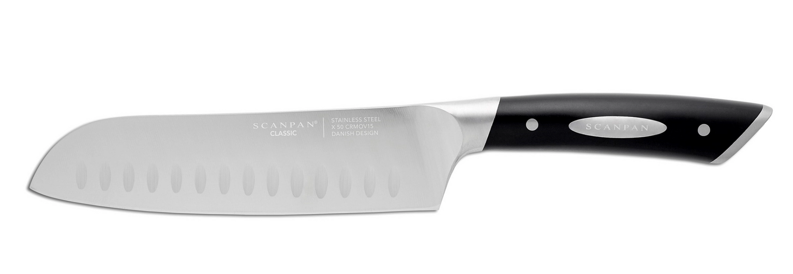 SCANPAN Classic 92551800 – couteau Santoku en acier allemand