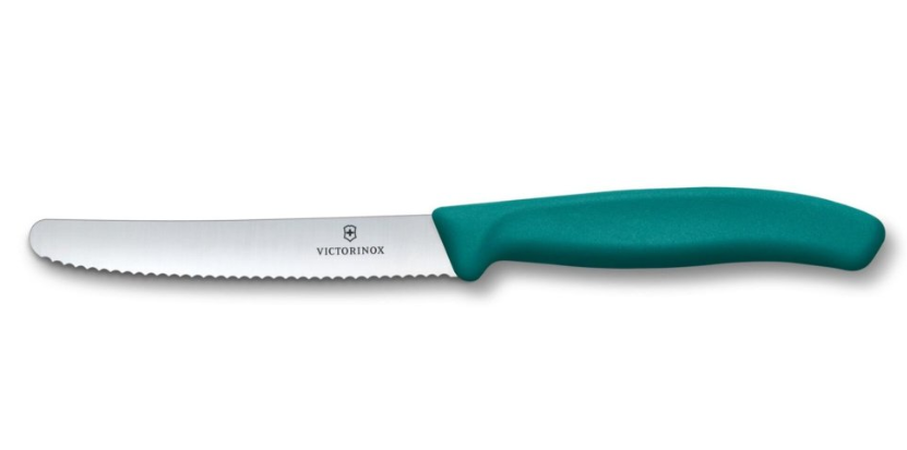 Victorinox 6.7835.C1 Couteau à tomate et de table couleur bleu/vert Swiss Classic - 1 pièce