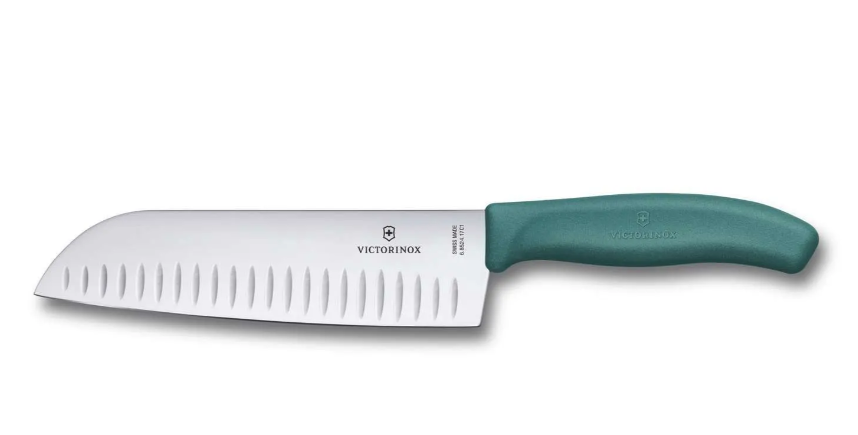 Victorinox 6.8524.17C1B Couteau santoku - manche kalegreen