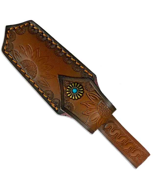 Albainox Étui en Cuir pour Couteau Pliant – 15 cm