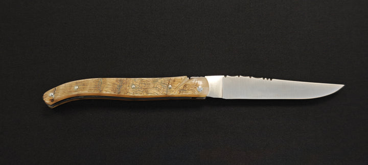 Laguiole Le Fidèle – Couteau de poche en corne de bélier véritable – Réf. 12PLBE
