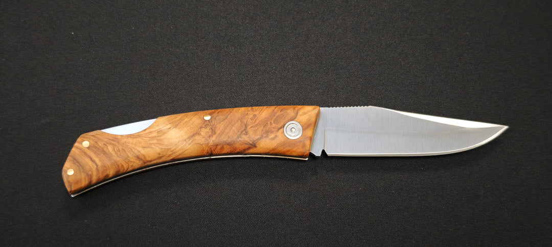 Couteau de poche Muela ZX-8OL — Acier MoVa & manche en olivier