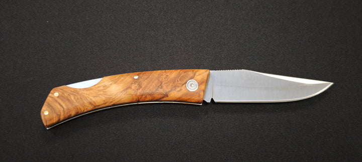 Couteau de poche Muela ZX-8OL — Acier MoVa & manche en olivier