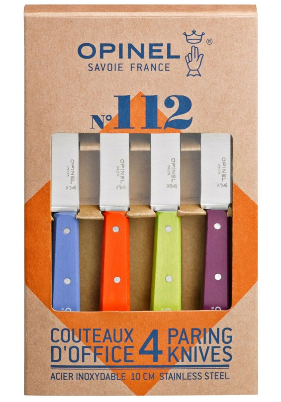 Opinel 1381 Coffret 4 couteaux d'office N°112 lame de 10 cm Coutellerie Marcin Et fils SRL 