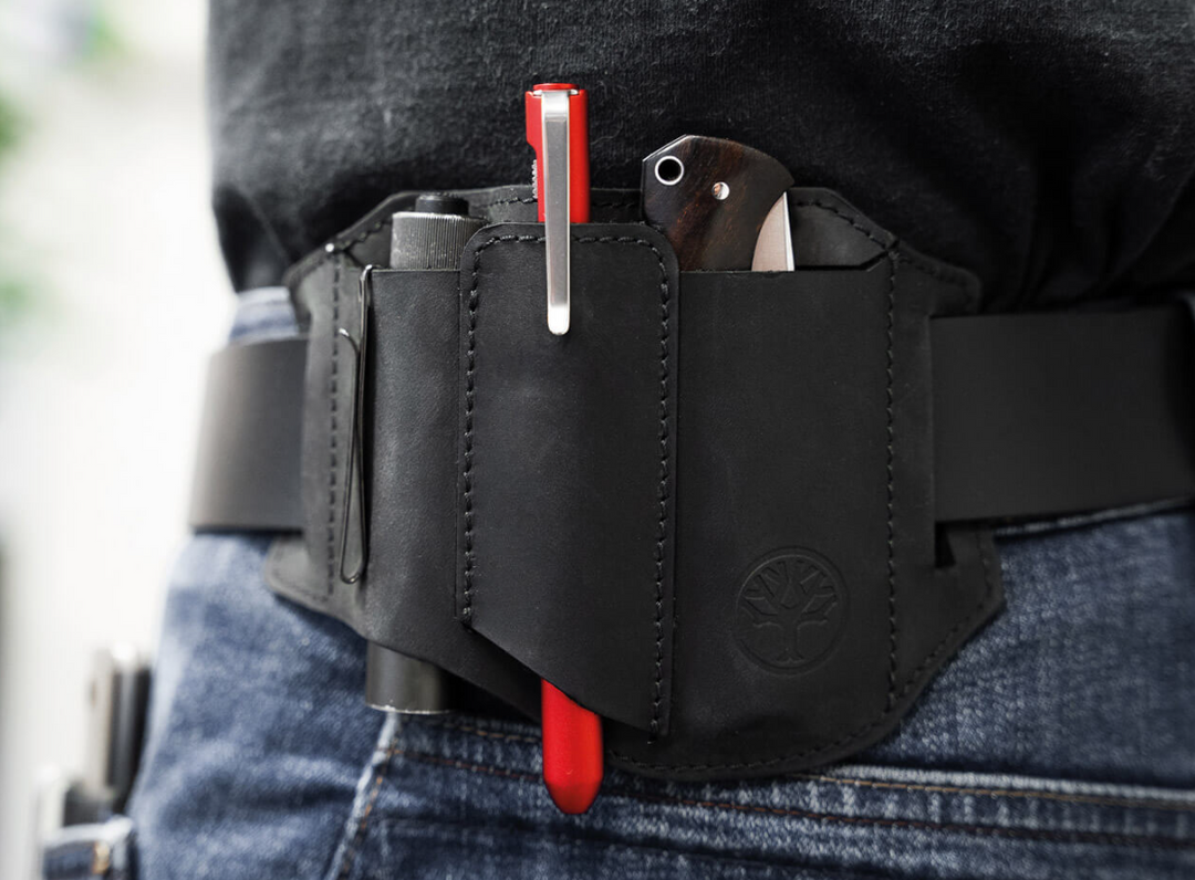 Böker 09BO295 Étui cuir noir  Holster ED-Three Coutellerie Marcin Et Fils SRL 