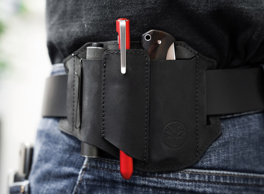 Böker 09BO295 Étui cuir noir  Holster ED-Three Coutellerie Marcin Et Fils SRL 