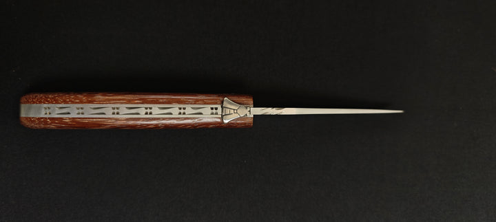 Laguiole en Aubrac Couteau pliant trappeur en bois de fer