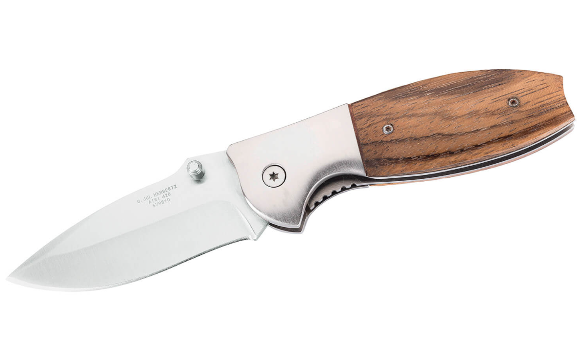 Herbertz 579810  Couteau pliant manche en bois Coutellerie Marcin Et fils SRL