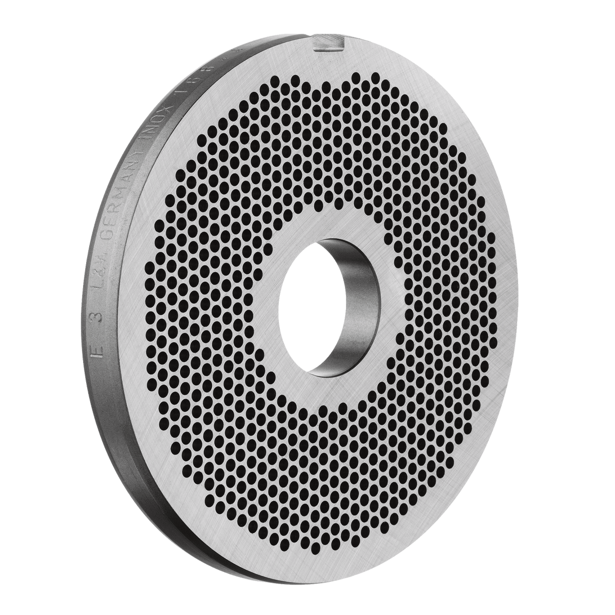 Lumbeck Wolter Plaque inox de Hachoir U200 trou de 13 mm, 1 encoche 1S-U00-130-I ( Liquidation )