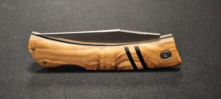 Couteau de poche Muela ZX-8OL — Acier MoVa & manche en olivier