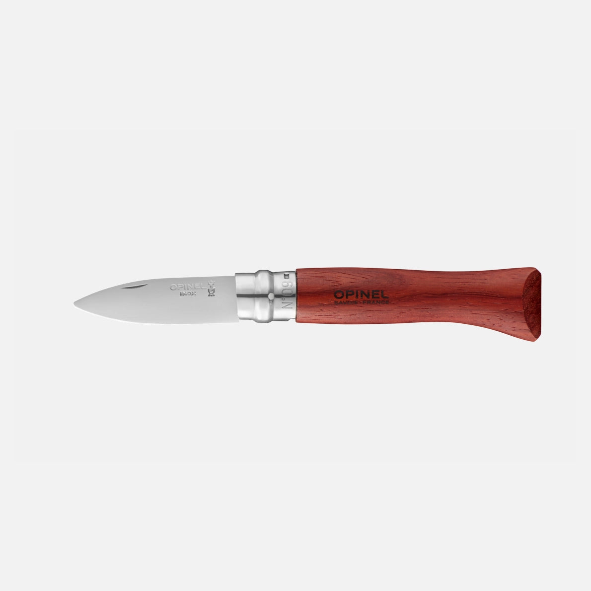 Couteau pliant Opinel N°09 à huîtres manche en padouk lame courte inox Coutellerie Marcin