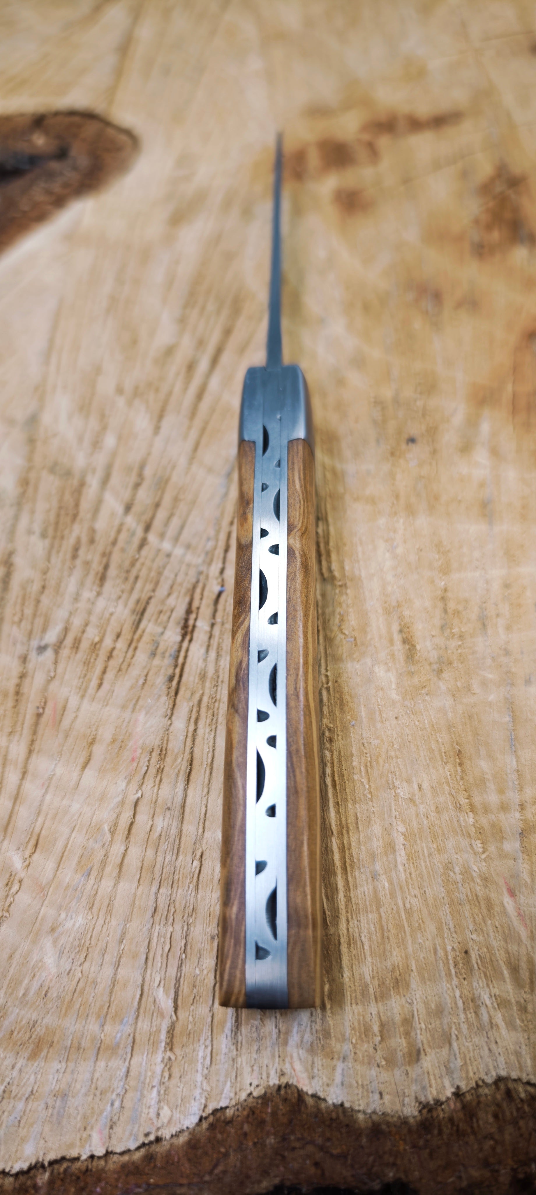 Le Thiers Le Fidèle - Couteau pliant de poche -  Bois Olivier 12cm - Coutellerie Marcin