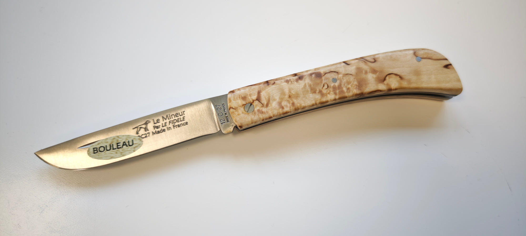 Le Mineur par Le Fidèle MINBL En bois de bouleau - Coutellerie Marcin