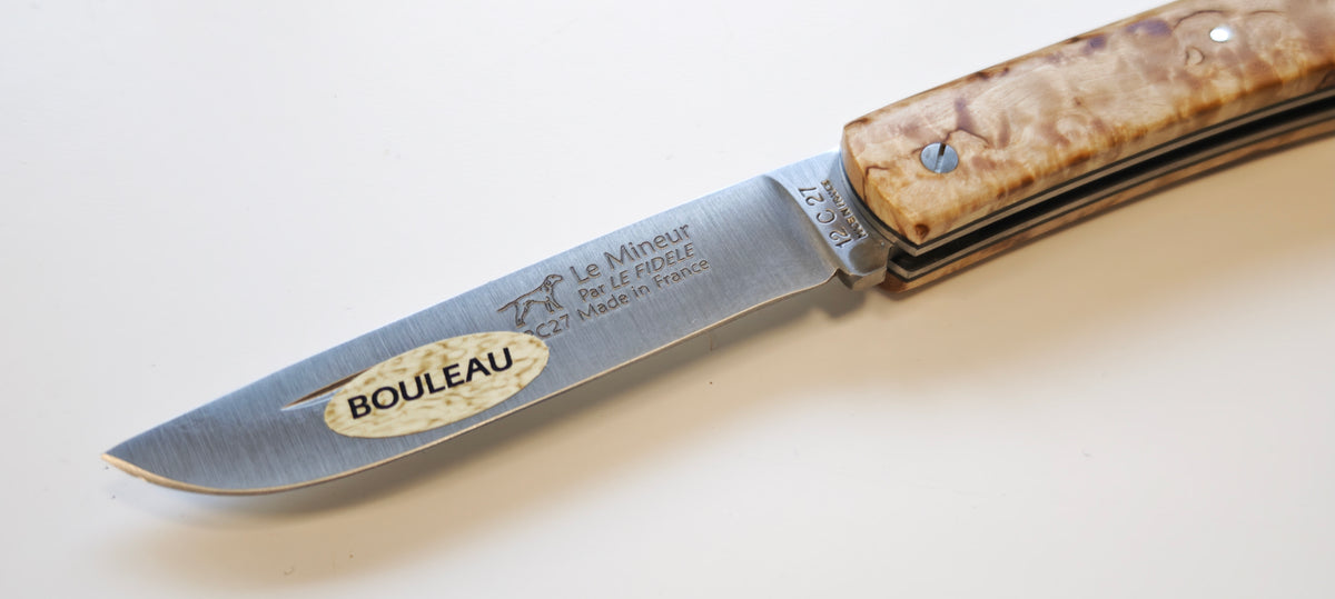 Le Mineur par Le Fidèle MINBL En bois de bouleau - Coutellerie Marcin