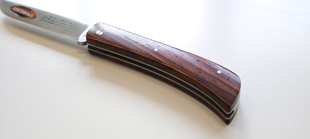 Le Mineur par Le Fidèle en Cocobolo Couteau de poche pliant - Coutellerie Marcin