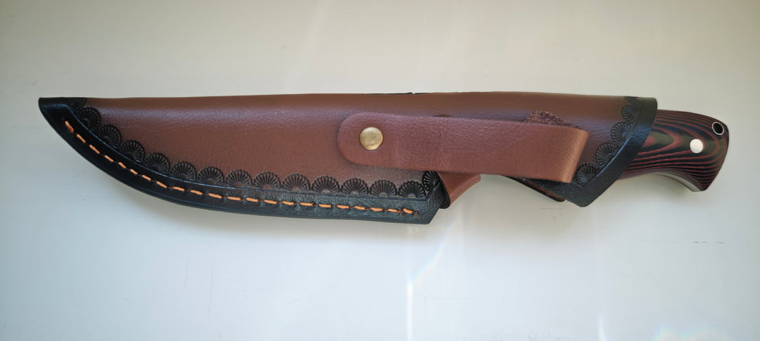 Albainox 32770 Couteau à lame fixe, manche micarta