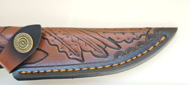 Albainox 32770 Couteau à lame fixe, manche micarta