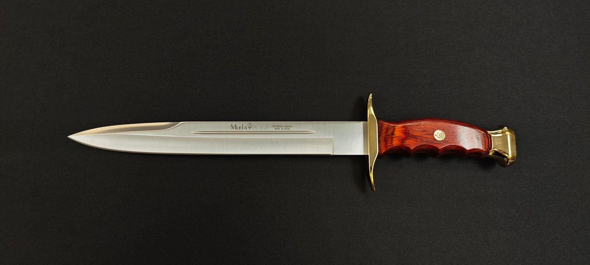 Muela BW26 – Poignard Bowie 26 cm – Acier Molybdène Vanadium, Manche Stamina Rouge