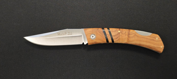 Couteau de poche Muela ZX-8OL — Acier MoVa & manche en olivier