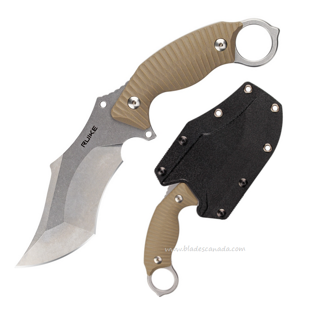 Ruike F181W Cuchillo Karambit 14C28N acero mango G10