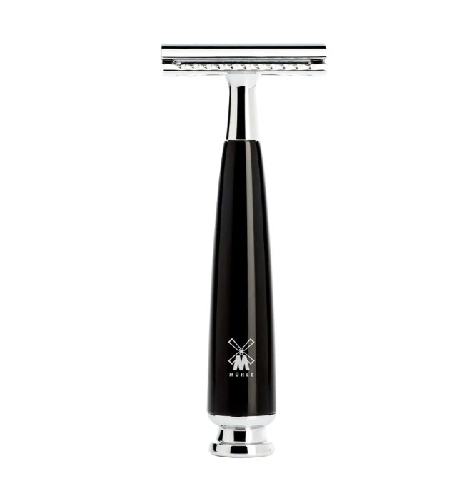 Rasoir de sécurité peigne fermé Mühle RYTMO en résine noire R 226 SR - Coutellerie Marcin