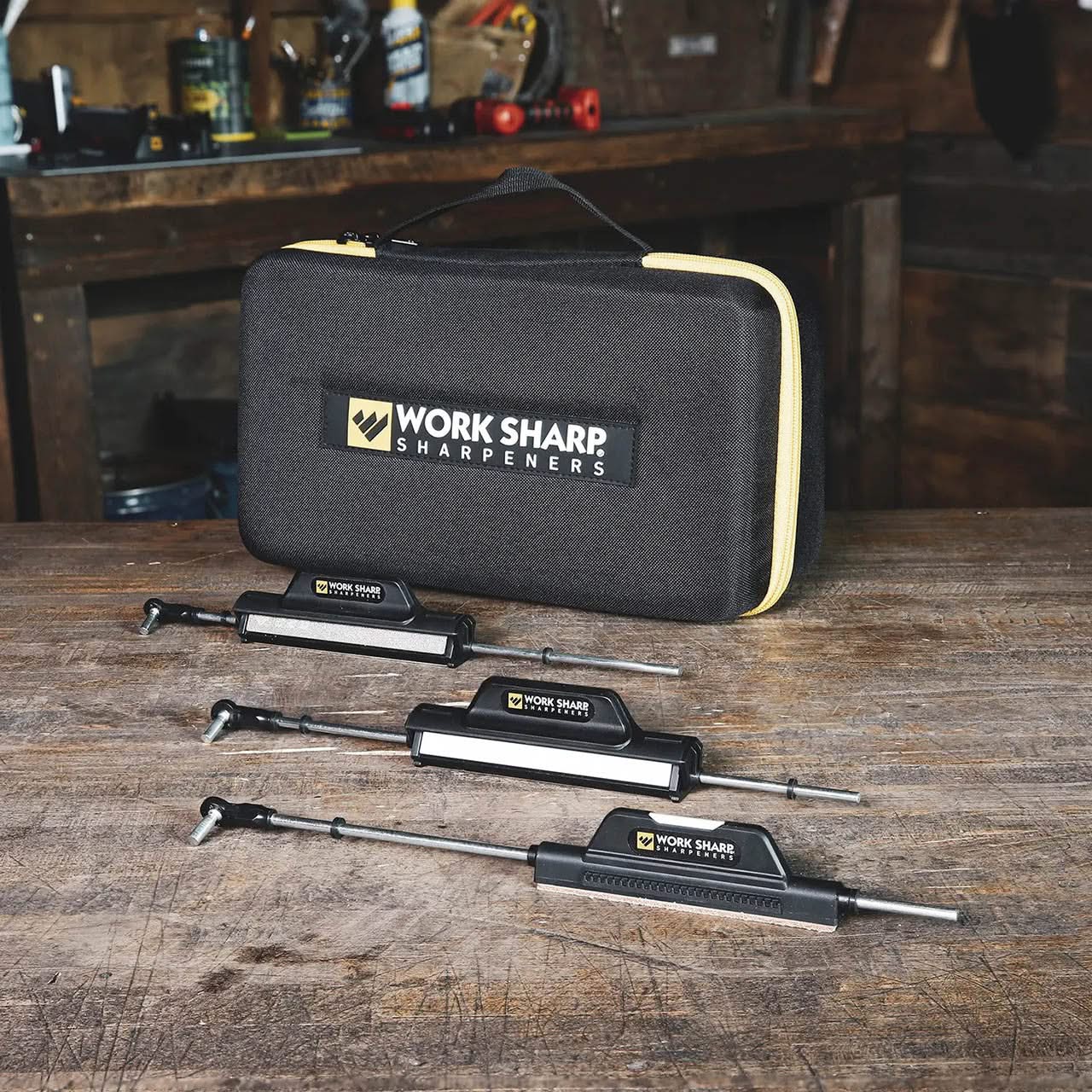Work Sharp WSSA0004772 – Tri-Brasive, céramique, cuir et tige dentelée