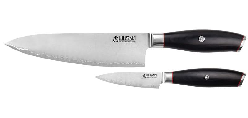 Wusaki San Mai 10Cr15 – coffret Chef 20 cm et Office 9 cm
