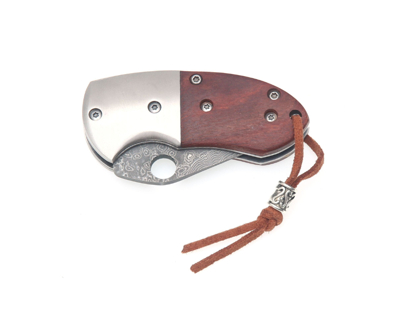 Couteau de poche Albainox 18932 – Lame Damas 4,5 cm, compact & élégant