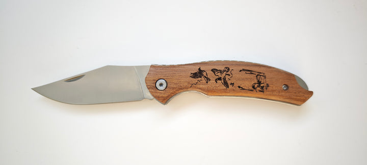 Albainox 18943 - Manche Zebra - GR605 Dessins de canards gravés dans le manche