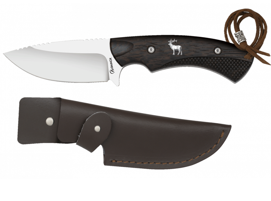 Albainox , Couteau chasse - dessin cerf - Coutellerie Marcin