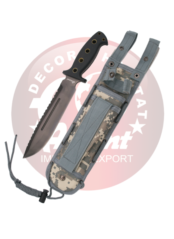 Couteau Tactique Amont 14769 – Lame Fixe Acier 420 22 cm avec Manche G10