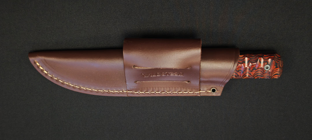 Wildsteer Baby Wild – Couteau EDC/Outdoor - Manche Pakkawood cocobolo - 20ème anniversaire - Numéroté :