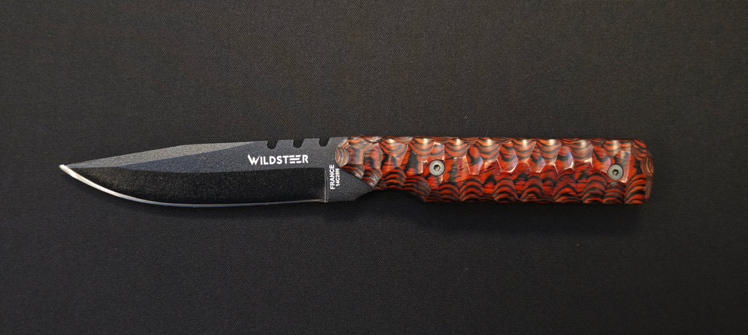 Wildsteer Baby Wild – Couteau EDC/Outdoor - Manche Pakkawood cocobolo - 20ème anniversaire - Numéroté :