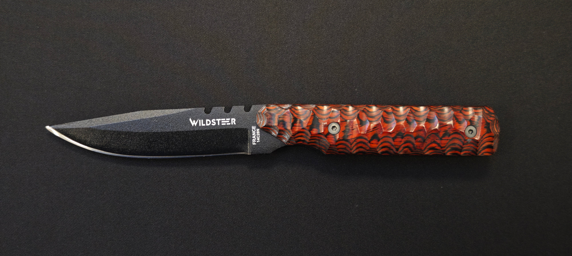 Wildsteer Baby Wild – Couteau EDC/Outdoor - Manche Pakkawood cocobolo - 20ème anniversaire - Numéroté :