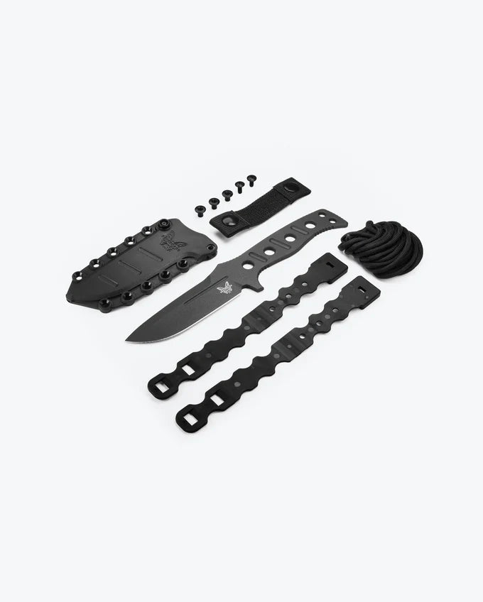 Benchmade ADAMAS FIJO, Cerakote Negro 375BK-1