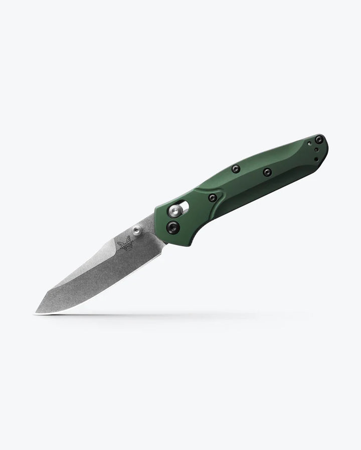 Benchmade 945 Mini Osborne Couteau pliant manche vert